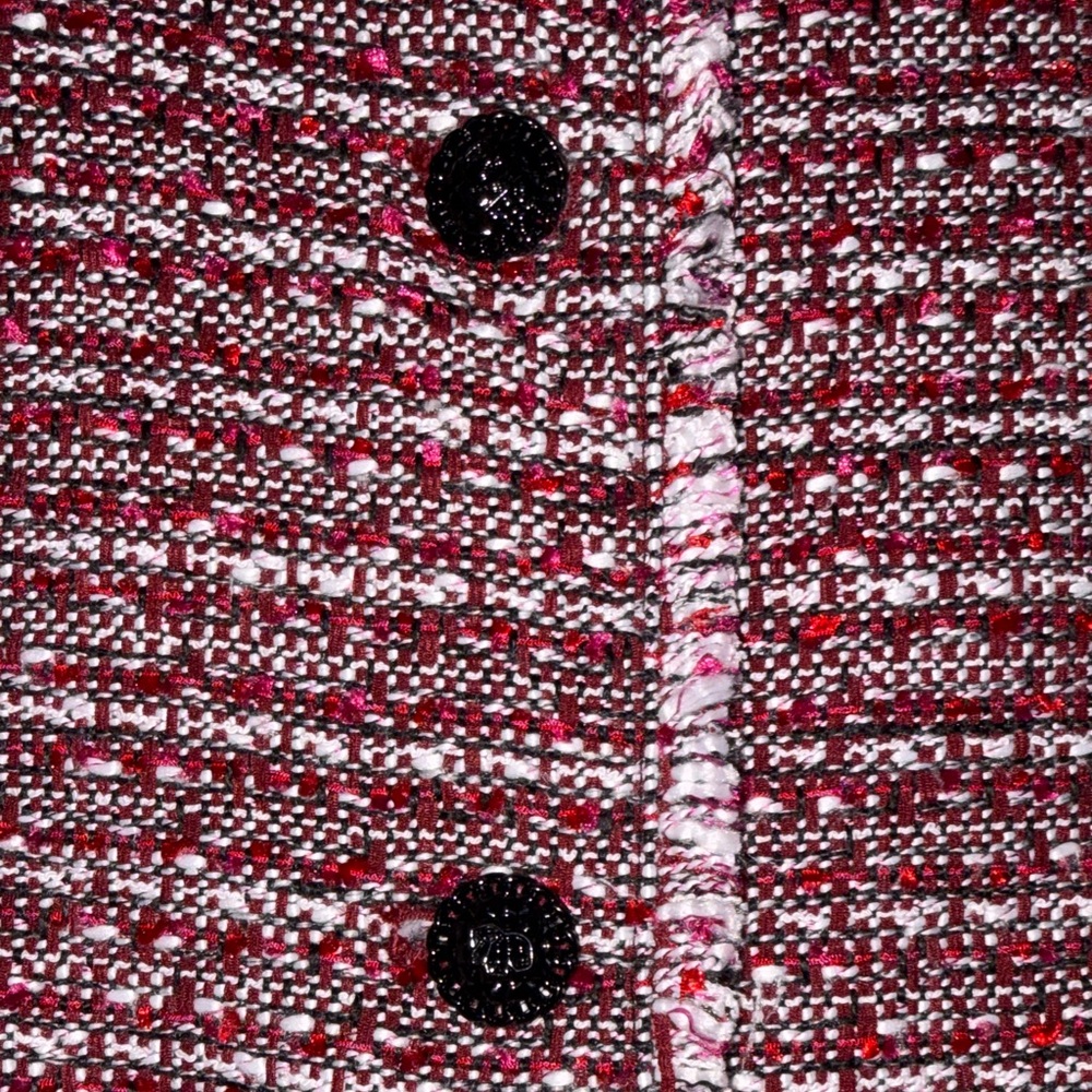 Karl Lagerfeld Maroon Textured Blazer - Picture 10 of 15